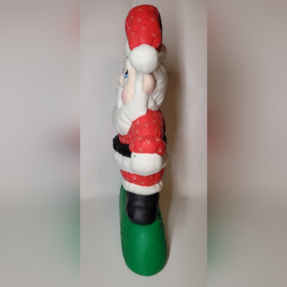 Vintage Ceramic Santa Holding Candle Figurine Hand Painted 14.5" - Picture 6 of 9